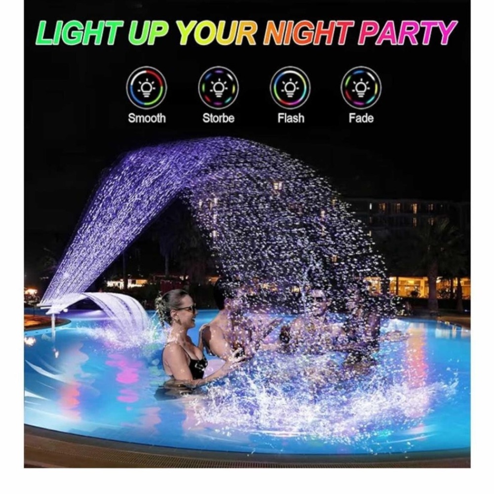 LED Pool Ladder Light Strip with Remote Control - White - Picture 2 of 5